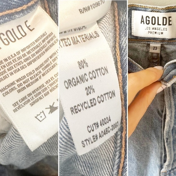 Agolde Jamie High Rise Classic Distressed Jeans in Dakota 23 - Picture 6 of 9